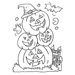 Malvorlage: Halloween (Feiertage und besondere Anlässe) #55145 - Kostenlose Malvorlagen zum Ausdrucken