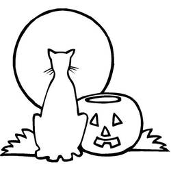 Malvorlage: Halloween (Feiertage und besondere Anlässe) #55376 - Kostenlose Malvorlagen zum Ausdrucken