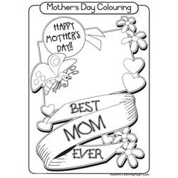 Malvorlage: Muttertag (Feiertage und besondere Anlässe) #129788 - Kostenlose Malvorlagen zum Ausdrucken