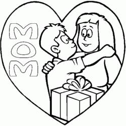 Malvorlage: Muttertag (Feiertage und besondere Anlässe) #129962 - Kostenlose Malvorlagen zum Ausdrucken