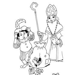 Malvorlage: Sankt Nikolaus (Feiertage und besondere Anlässe) #59173 - Kostenlose Malvorlagen zum Ausdrucken