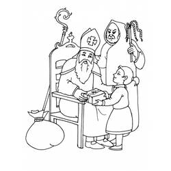 Malvorlage: Sankt Nikolaus (Feiertage und besondere Anlässe) #59235 - Kostenlose Malvorlagen zum Ausdrucken