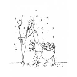 Malvorlage: Sankt Nikolaus (Feiertage und besondere Anlässe) #59338 - Kostenlose Malvorlagen zum Ausdrucken