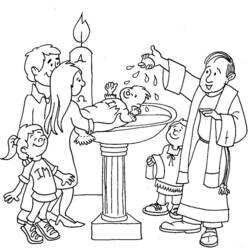 Malvorlage: Taufe (Feiertage und besondere Anlässe) #57455 - Kostenlose Malvorlagen zum Ausdrucken
