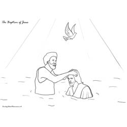 Malvorlage: Taufe (Feiertage und besondere Anlässe) #57485 - Kostenlose Malvorlagen zum Ausdrucken