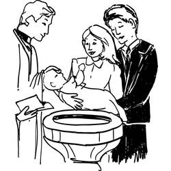 Malvorlage: Taufe (Feiertage und besondere Anlässe) #57715 - Kostenlose Malvorlagen zum Ausdrucken