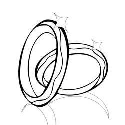 Malvorlage: Hochzeit (Feiertage und Feiern) #55971 - Kostenlose Malvorlagen zum Ausdrucken
