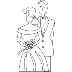 Malvorlage: Hochzeit (Feiertage und Feiern) #55992 - Kostenlose Malvorlagen zum Ausdrucken