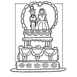 Malvorlage: Hochzeit (Feiertage und Feiern) #56017 - Kostenlose Malvorlagen zum Ausdrucken