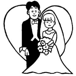 Malvorlage: Hochzeit (Feiertage und Feiern) #56040 - Kostenlose Malvorlagen zum Ausdrucken