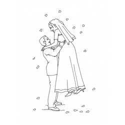 Malvorlage: Hochzeit (Feiertage und Feiern) #56050 - Kostenlose Malvorlagen zum Ausdrucken