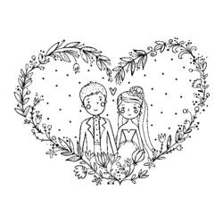 Malvorlage: Hochzeit (Feiertage und Feiern) #56259 - Kostenlose Malvorlagen zum Ausdrucken