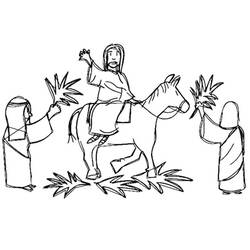 Malvorlage: Palmsonntag (Feiertage und Feiern) #210839 - Kostenlose Malvorlagen zum Ausdrucken