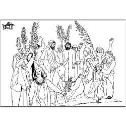 Malvorlage: Palmsonntag (Feiertage und Feiern) #60311 - Kostenlose Malvorlagen zum Ausdrucken