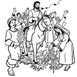 Malvorlage: Palmsonntag (Feiertage und Feiern) #60330 - Kostenlose Malvorlagen zum Ausdrucken