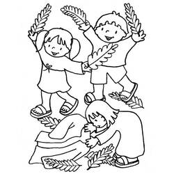 Malvorlage: Palmsonntag (Feiertage und Feiern) #60350 - Kostenlose Malvorlagen zum Ausdrucken