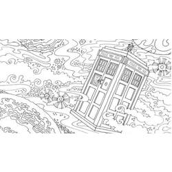 Zeichnungen zum Ausmalen: Doctor Who - Kostenlose Malvorlagen zum Ausdrucken