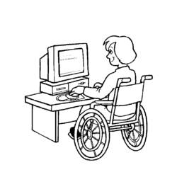 Malvorlage: Behinderte (Figuren) #98420 - Kostenlose Malvorlagen zum Ausdrucken