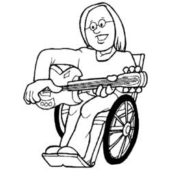 Malvorlage: Behinderte (Figuren) #98425 - Kostenlose Malvorlagen zum Ausdrucken