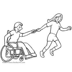 Malvorlage: Behinderte (Figuren) #98514 - Kostenlose Malvorlagen zum Ausdrucken