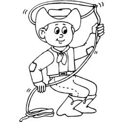 Malvorlage: Cowboy (Figuren) #91421 - Kostenlose Malvorlagen zum Ausdrucken