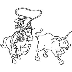 Malvorlage: Cowboy (Figuren) #91432 - Kostenlose Malvorlagen zum Ausdrucken