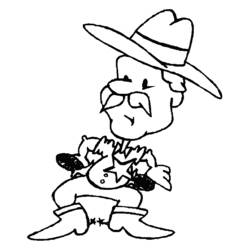 Malvorlage: Cowboy (Figuren) #91503 - Kostenlose Malvorlagen zum Ausdrucken