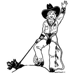 Malvorlage: Cowboy (Figuren) #91504 - Kostenlose Malvorlagen zum Ausdrucken