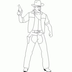 Malvorlage: Cowboy (Figuren) #91530 - Kostenlose Malvorlagen zum Ausdrucken