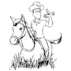 Malvorlage: Cowboy (Figuren) #91643 - Kostenlose Malvorlagen zum Ausdrucken