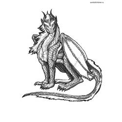 Malvorlage: Drachen (Figuren) #148483 - Kostenlose Malvorlagen zum Ausdrucken