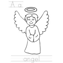 Zeichnungen zum Ausmalen: Engel - Kostenlose Malvorlagen zum Ausdrucken