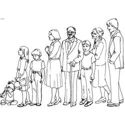 Zeichnungen zum Ausmalen: Familie - Kostenlose Malvorlagen zum Ausdrucken