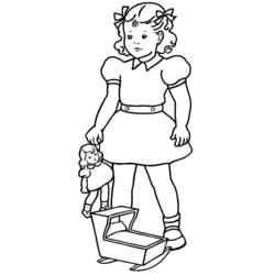 Malvorlage: kleines Mädchen (Figuren) #96529 - Kostenlose Malvorlagen zum Ausdrucken