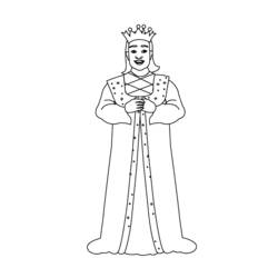 Malvorlage: König (Figuren) #106914 - Kostenlose Malvorlagen zum Ausdrucken