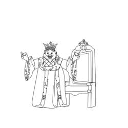 Malvorlage: König (Figuren) #107152 - Kostenlose Malvorlagen zum Ausdrucken