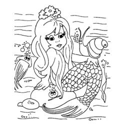 Malvorlage: Meerjungfrau (Figuren) #147186 - Kostenlose Malvorlagen zum Ausdrucken