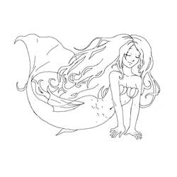 Malvorlage: Meerjungfrau (Figuren) #147245 - Kostenlose Malvorlagen zum Ausdrucken