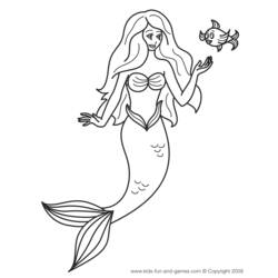 Malvorlage: Meerjungfrau (Figuren) #147258 - Kostenlose Malvorlagen zum Ausdrucken
