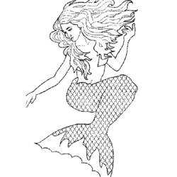 Malvorlage: Meerjungfrau (Figuren) #147294 - Kostenlose Malvorlagen zum Ausdrucken
