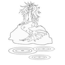 Malvorlage: Meerjungfrau (Figuren) #147314 - Kostenlose Malvorlagen zum Ausdrucken