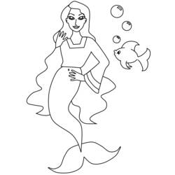 Malvorlage: Meerjungfrau (Figuren) #147364 - Kostenlose Malvorlagen zum Ausdrucken