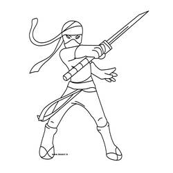 Malvorlage: Ninja (Figuren) #147907 - Kostenlose Malvorlagen zum Ausdrucken