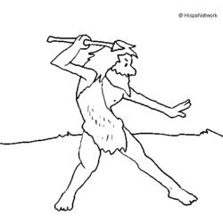 Malvorlage: Prähistorischer Mensch (Figuren) #150224 - Kostenlose Malvorlagen zum Ausdrucken