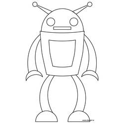 Malvorlage: Roboter (Figuren) #106571 - Kostenlose Malvorlagen zum Ausdrucken