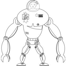 Malvorlage: Roboter (Figuren) #106651 - Kostenlose Malvorlagen zum Ausdrucken