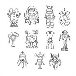 Malvorlage: Roboter (Figuren) #106697 - Kostenlose Malvorlagen zum Ausdrucken
