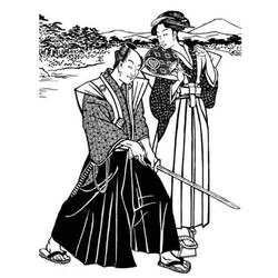Malvorlage: Samurai (Figuren) #107387 - Kostenlose Malvorlagen zum Ausdrucken