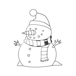 Malvorlage: Schneemann (Figuren) #89185 - Kostenlose Malvorlagen zum Ausdrucken