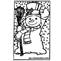 Malvorlage: Schneemann (Figuren) #89191 - Kostenlose Malvorlagen zum Ausdrucken